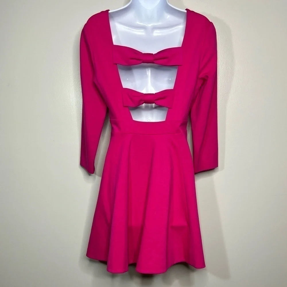 Kate Spade Fancy Meeting You Ponte Flirty Back Dress in Sweetheart Pink